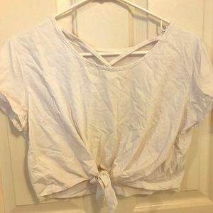 White crop top